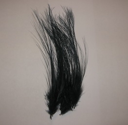 heron fine fibre  (dyed black) (20 fs)